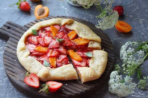 Кето пирог Галета с ягодным чизкейком