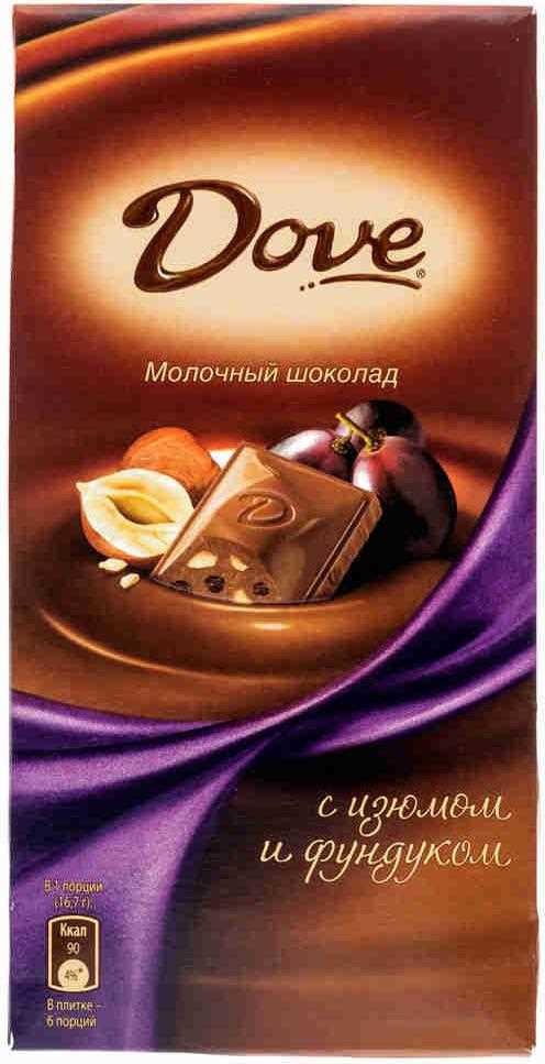 Пищевая ценность тёмного шоколада Dove