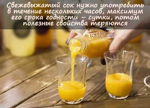 Общая калорийность апельсинового сока