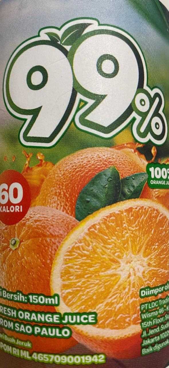 Основные питательные вещества в апельсиновом соке