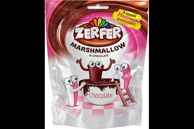 Зефир (маршмеллоу) в шоколаде — химический состав, пищевая ценность, БЖУ, калорийность, витамины, аминокислотный состав, минеральный состав