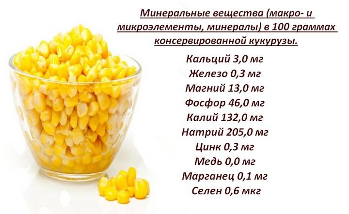 Консервированная кукуруза: польза и вред, калорийность
