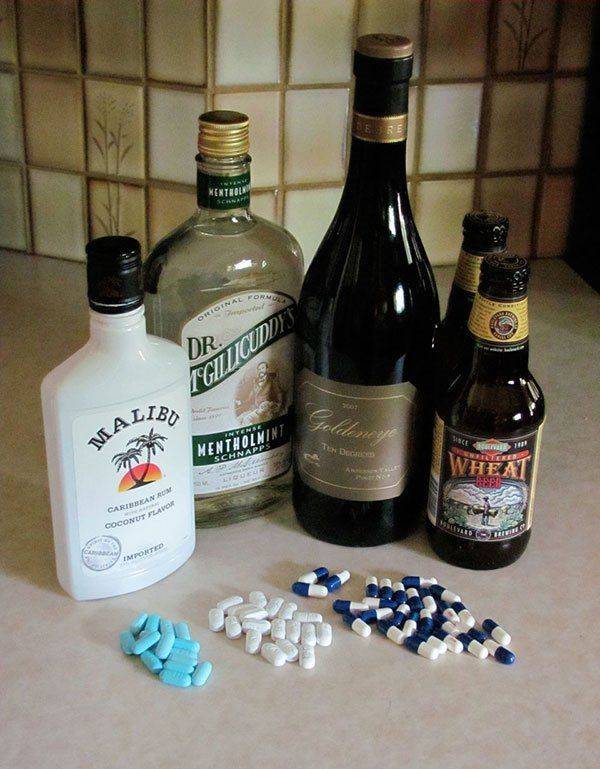 Таблетки и спиртное
