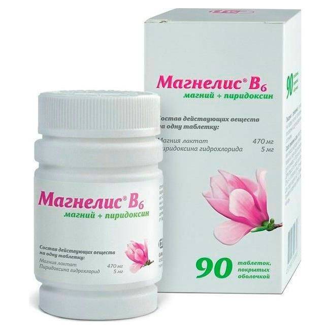 Упаковка таблеток Магнелис В6