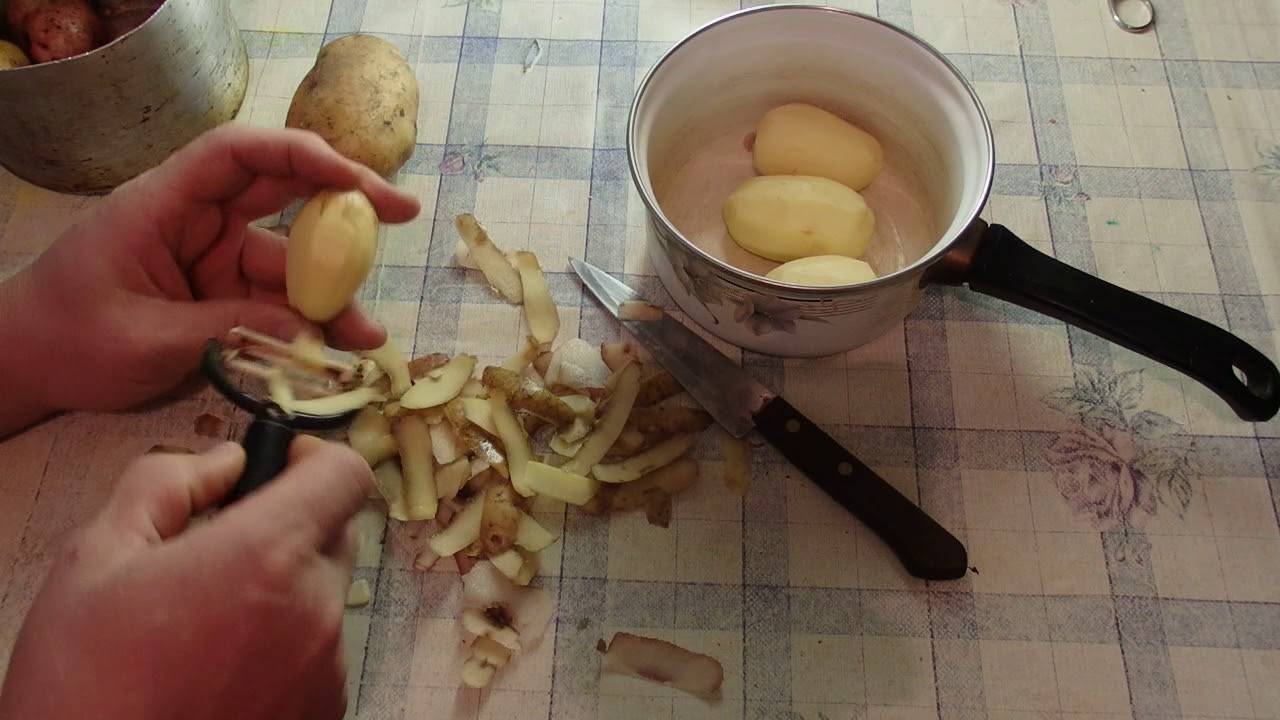 Как чистить картофель. чистим картофель быстро и правильно.