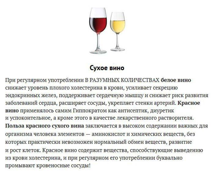 Исцеление от бокала. белое сухое вино: польза и вред
