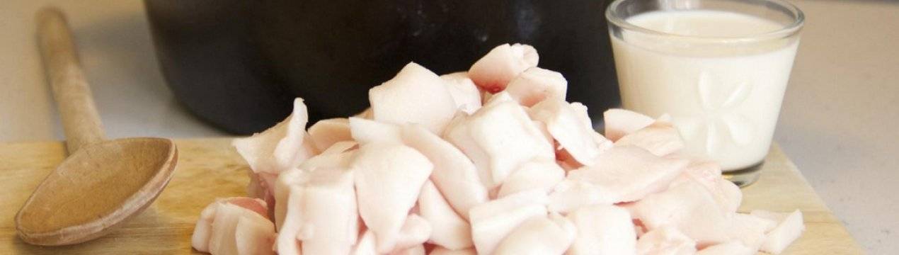 Нутряное сало: польза и применение. свиной жир лечебные свойства при кашле