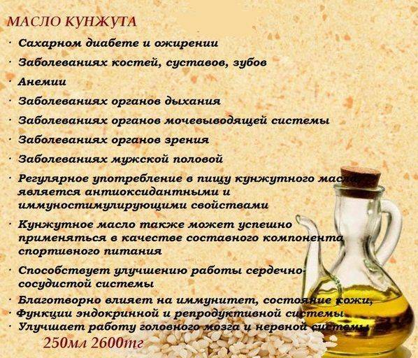 Кунжутное масло: полезные свойства и противопоказания