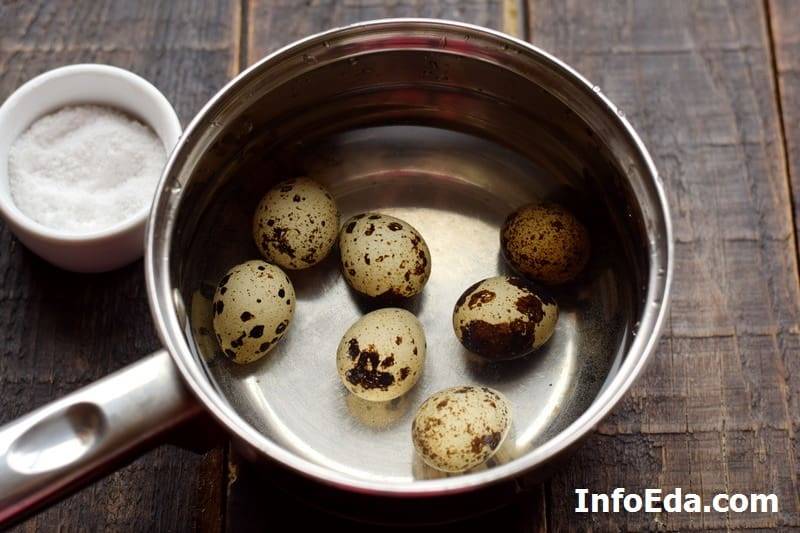 Как варить перепелиные яйца вкрутую?