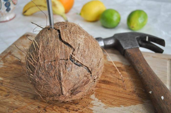 Как правильно и быстро почистить кокос дома — простые способы расколоть орешек