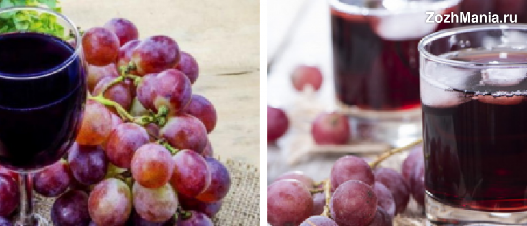 Виноградный сок — польза и вред для организма
