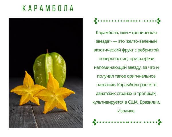 Карамбола — полезные свойства и противопоказания. описание, состав и калорийность фрукта. как едят карамболу?
