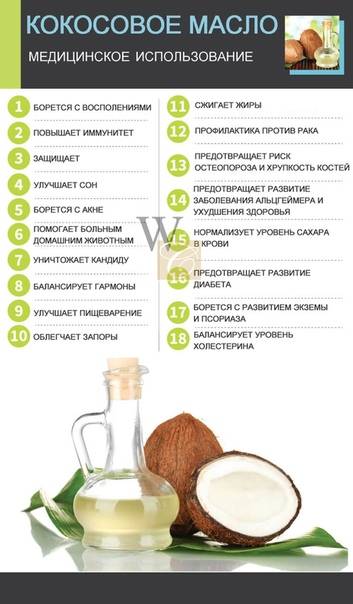 Кокосовое масло: калорийность и пищевая ценность, польза и вред